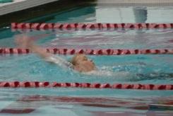 Jeffery doing backstroke