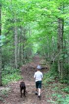 Morgan and Jeffery on a trail