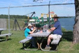 Picnicing at the Eisenhower Lock