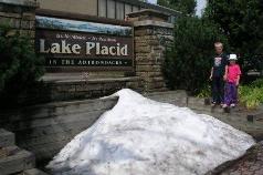 Lake Placid summer snow