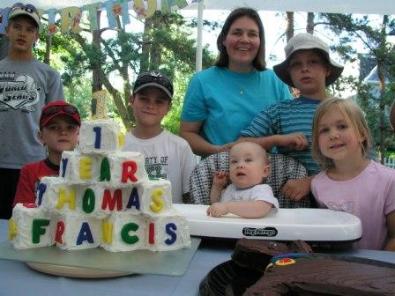 Happy Birthday at the picnic on August 11
