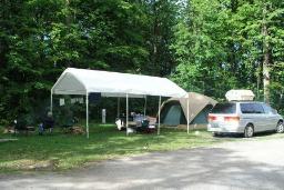 Our campsite from Sunday to Wednesday