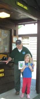 Bethan earns a Junior Naturalist patch