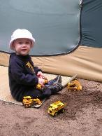 Thomas makes use of his trucks