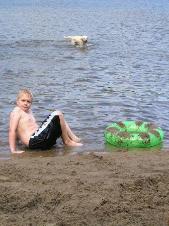 The sand was fun too.