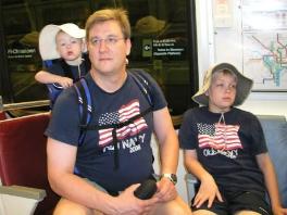 Waiting for our next stop