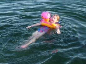 Bethan enjoying Seneca Lake