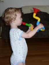 Tooting his new Saxaflute
