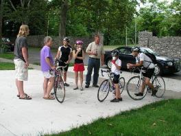 Bikers arrive