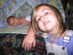 Bethan and Thomas doing tummy time