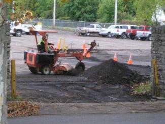 Sweeping and pushing...