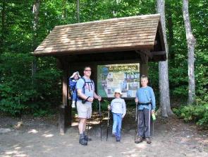 Trailhead and on the Bald mountain trail