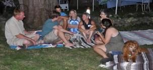 Catching up with friends and family