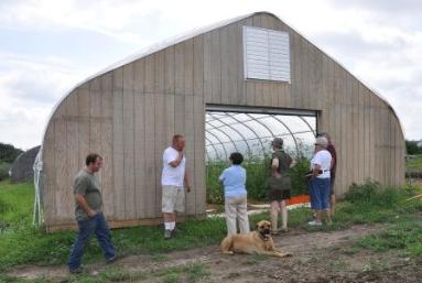 Andy gives a tour to the Canandaigua Botanical Society