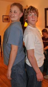 Jeffery and Joe on Jeffery's 12th birthday