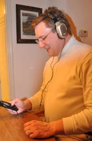 Ron hooked into new technology to listen to music