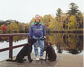 Laura with Henry and Morgan in Lake Placid, NY