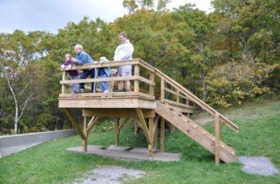 A new deck at the jump off