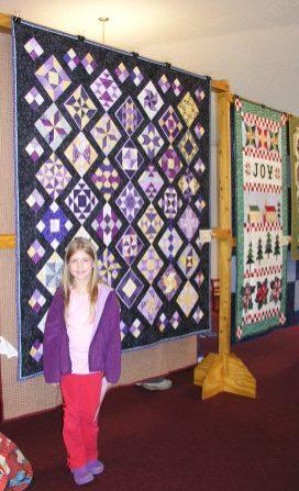 Bethan at a quilt show