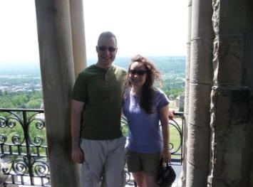 Jon and Alexandra - their first trip to the Cornell Chimes