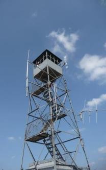 Jeffery atop the tower