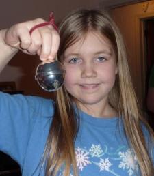 Bethan tests our hearing with the Christmas bell