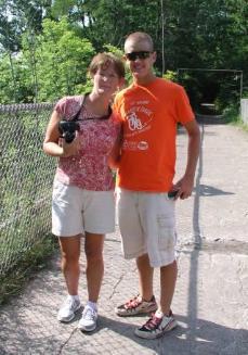 Checking out Taughannock Falls near Trumansburg
