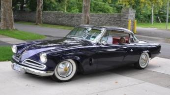 Ron driving the Studebaker back to Fairport with Bethan and Jeffery