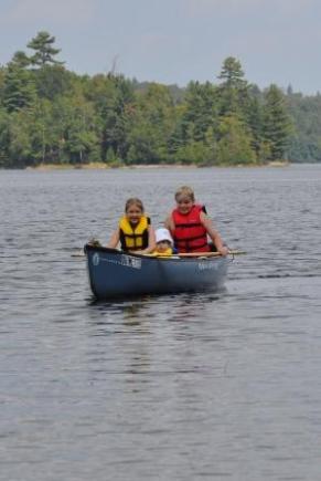 Paddling trio